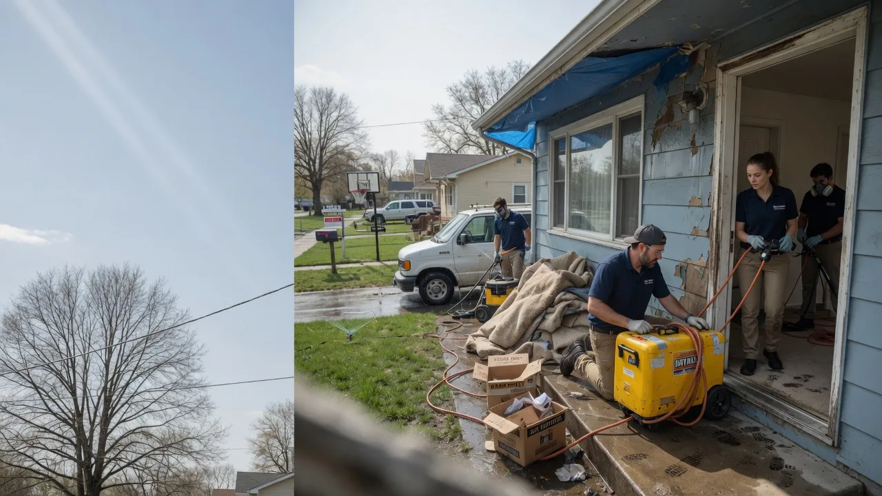 Basement Flood Cleanup in Centerville, KS near me